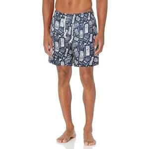NWT Ingear Men's Printed Quick Drying Built-In Brief Pockets Swim Shorts Trunks